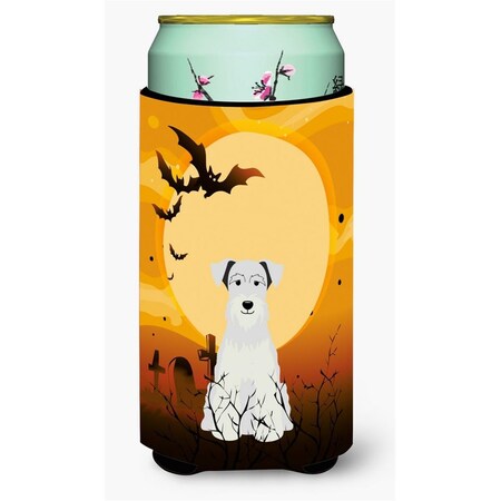 Carolines Treasures Halloween Miniature Schanuzer White Tall Boy Beverage Insulator Hugger BB4319TBC